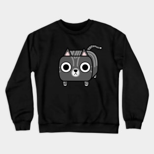 Grey Tabby Kitty Cat Loaf Crewneck Sweatshirt